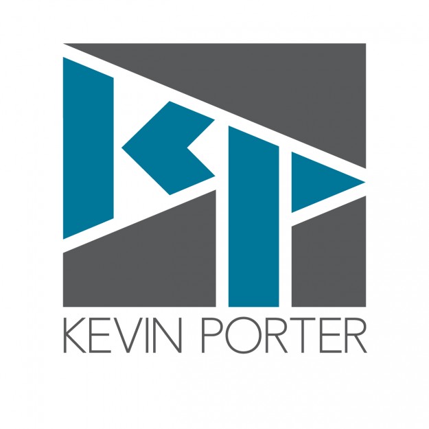 Blue and Grey Logo Design Mock Up