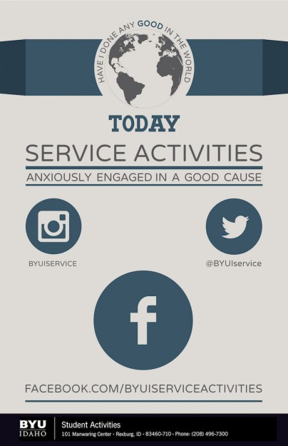 Image of Service Activities Flyer